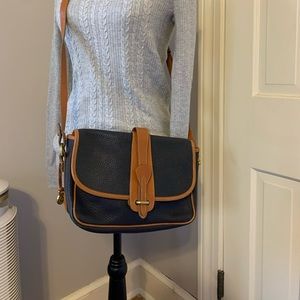 Dooney & Bourke Navy Leather Vintage Crossbody